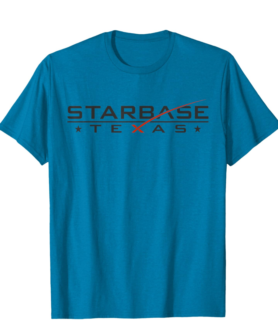 City of STARBASE Cameron County Texas Boca Chica Starship T-Shirt, S