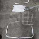 Laundry Rack Metal Frame with Hardware White (No Size No Brand)