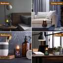 Scented Candle for Men with Color Sensor Light, Stay Positive Skeleton Man Black Aromatherapy Candles, Natural Hand Poured, 7 oz Soy Candle Gift for Christmas