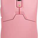 DeLUX M800 Ultra Wireless Gaming Mouse, Nordic 52840 MCU, PAW3395 26000DPI, 1000Hz Polling Rate, Tri-Mode Connection, 55g Lightweight, 120 Hours Endurance (600mAh-Pink)