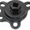 Crankshaft Turning Tool Engine Rotation Adapter Tool Compatible for Chevy or Ford V8 Engines Black