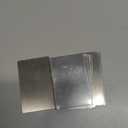 304 Stainless Steel Thick 0.5mm Metal Business Cards Blank Tablet 86X54mm Pack of 10PCS (Silver Brushed Finishing, Blank)