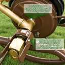 WERMAH Garden Hose Reel Cart, Heavy Duty Metal w/2 Wheels, Holds 230ft 5/8"