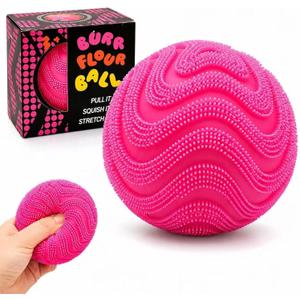 Fuzz Ball Squishy Stress Ball Toy,Slow Rising Memory Foam Fidget Squishy Fuzz Balls Adults Anxiety Stress Relief Toys,Party Favors Gift for Focus&Relaxation