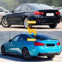 KHK F36 Rear Spoiler, Gloss Black Rear Trunk Spoiler Wings, ABS Material MP Style Rear Spoiler Wing Lid Fits for BMW 4-Series F36 4-Door Gran Coupe