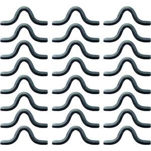 24 Pack 3-3/4" x 1-1/2" Weld On Trailers Safety Chain Clip, Steel Weldable Chain Connection Loops for Trailer Truck Hitch, 3/8" Bar, 1" Inner Height