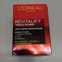 L'Oreal Paris Revitalift Triple Power Anti-Aging Face Moisturizer, Pro Retinol, Hyaluronic Acid & Vitamin C to Reduce Wrinkles, Firm & Brighten Skin, 1.7 Oz