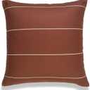 Hofdeco Modern Boho Decorative Throw Pillow Cover Only, for Couch, Sofa, Bed, Rust Stripes, 20"x20"