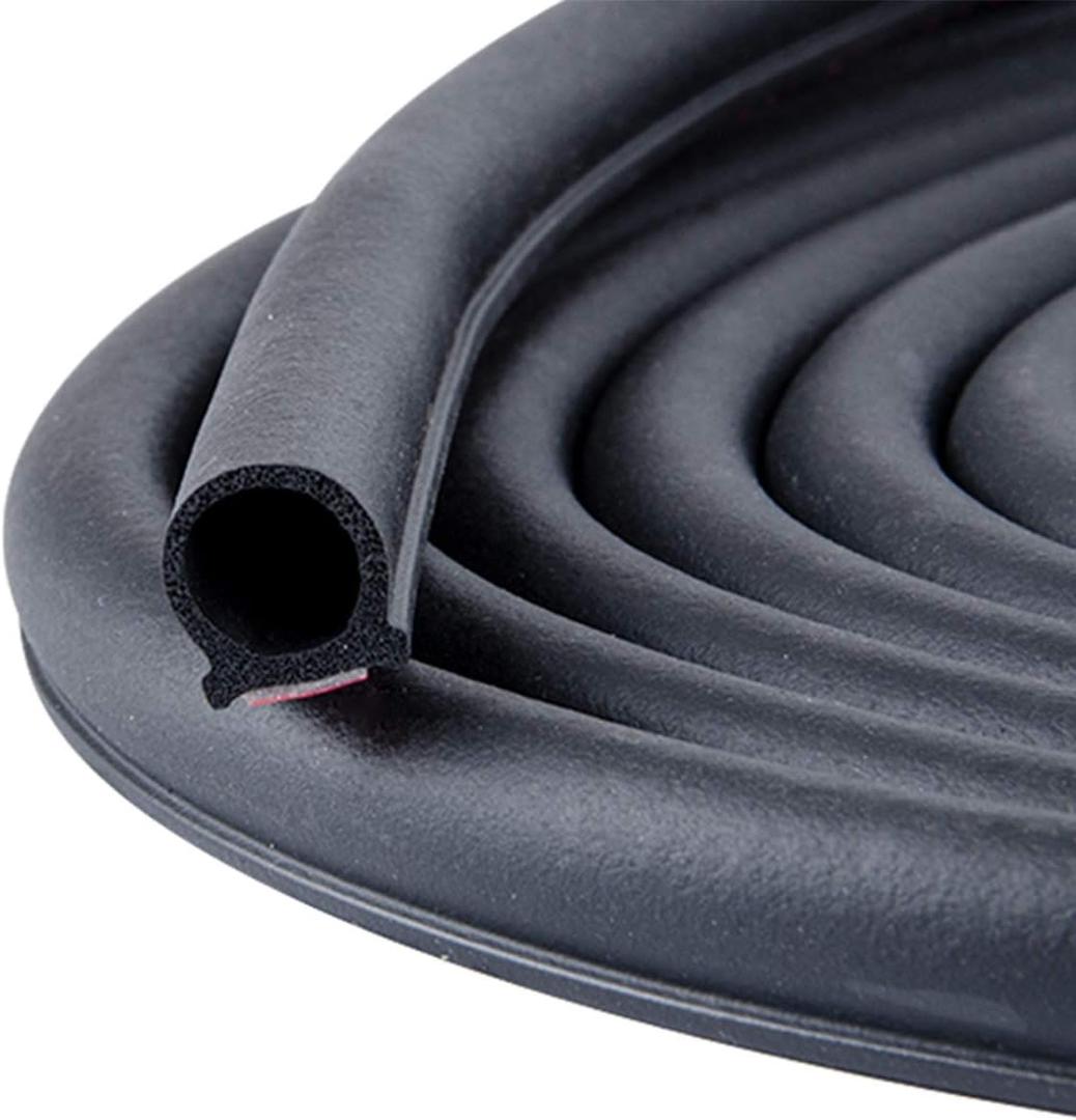 39.4 Ft CloudBuyer Weather Stripping Door Seal Strip for Door Frame, Self-Adhesive Door Seals Weather Stripping, Gap Protection (5/16-11/20 inch) for Doors & Windows (Black)