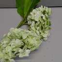 Pmyra 20" 4Pcs Faux Hydrangea Flowers Real Touch Fake Hydrangeas Bouquet Hydrangea Artificial Flowers with Leaves Stems for Centerpiece Arrangements Wedding Party Home Décor(Light Green & Dark Green)