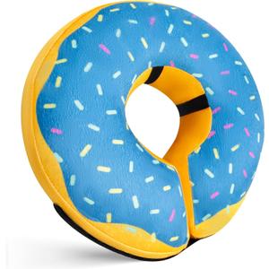Katoggy Inflatable Dog Cone Collar for After Surgery, Soft Adjustable Blow up Donut E-Collar for Small Medium Large Dog and Cats, Size: Medium (Neck: 11"-15")