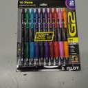 2 x PILOT G2 Premium Refillable and Retractable Rolling Ball Gel Pens, 0.7mm Fine Point, Assorted Color Inks (New Rose Pink & Grape Inks), 10-Pack