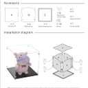 Clear Self-Assembly Acrylic Boxes for Display, Transparent Display Case with Black Base and Lid, Cube Countertop Storage Boxes Glass Case for Collectibles Models Doll Boy Figurine, 9x9x9Inch