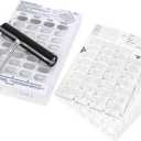 Ezy Dose Disposable (31-Day) Pill, Medicine, Vitamin Organizer Box | Monthly Planner | Kit includes Cards, Tray, Blisters, Brayer