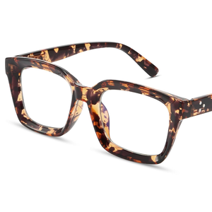 IBOANN Oversized Blue Light Glasses for Woman, Funky Fashion Glasses With Preppy Look, Eye Strain Computer Glasses