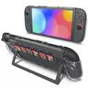 Dockable Protective Case for Nintendo Switch 2 2025 with 6 Game Card Storage Slots, Sturdy Clear Case for Switch 2 Anti-Scratch Design, Comfortable Grip, Compatible with J-Cons