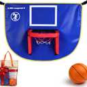 Kids Indoor Basketball Hoop Set with Soft Foam mini Ball & Adjustable Straps, 35.5"x25.6" Easy Setup for Home, Kindergarten & Trampoline Fun, Great Toy Gift for Toddler (Ages 3-8)