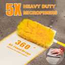 JEHONN Duster Refills for Swiffer 20 Counts, 360 Degree Heavy Duty Dusting Kit with 1 Extendable Handle + 1 Short Handle, Multi-Surface Dust Cleaning Tool for Blinds Bookshelf Furniture Electronics (Yellow)