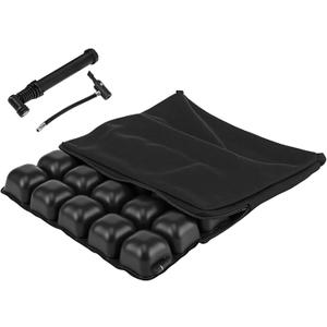 Air Inflatable Wheelchair Cushion, Pressure Relief Seat Cushion for Tailbone and Sciatica Pain, Portable Air Seat Pad with Pump- for Car, Office and Home (L - 18"*18")