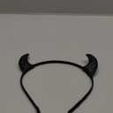 Devil Horns Headband Halloween Headband Hairwear Halloween Cosplay Devil Costume for Womens Toddler and Adult (Glitter Black Horns)