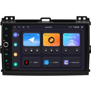 JOYING Car Stereo for Toyota Land Cruiser Prado Lexus GX470 2004-2009 Android 12 Head Unit 9 inch Car Radio Touchscreen with Carplay, Support Factory Steering Wheel Controls(JY-TZ158N8)