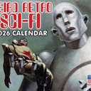 Weird Retro Sci Fi Calendar 2026 Vintage Scifi Monthly Wall Calender 12 Month | American Made In The USA