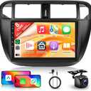 8 Core 6+128G Android Car Stereo Radio for Honda Civic 1996-2001 with Wireless Carplay Android Auto, 9'' Touchscreen Head Unit Bluetooth GPS Navigation Mirror Link WiFi FM/RDS DSP Backup Camera SWC