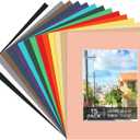 15 Pack 20x16 Picture Mats, Mixed Colors Frame Mattes for 11x14 Pictures Photo Frame Mat Core Bevel Cut Mat Board Show Kit for Photos, Prints, Artworks
