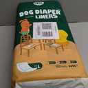 PAWPANG Disposable Dog Diaper Liners Booster Pads for Male & Female Dogs, 100ct, 5 Sizes Options, Doggie Diaper Inserts fit Most Types of Dog Diapers - Pet Belly Bands & Male Wraps (Large(100ct)) (Standard Pack)