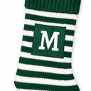 XENTUMI Christmas Stocking Knit Initial Christmas Stockings for Family Farmhouse Monogram Letter Christmas Stockings Christmas Decorations Gift Stocking Personalized Stocking Embroidered Letter M