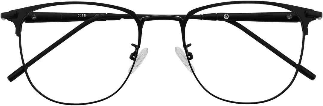 GUDVUE Blue Light Glasses, Computer/Gaming/TV/Phones Glasses for Women/men, Anti Glare/UV400/Eye Strain, Shiny Black Pro