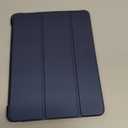 iPad Air 11 Inch 2025 M3/2024 M2/Air 7 6 5 4 Generation (2025/2024/2022/2020) 10.9 Inch with Pencil Holder, [Support 2nd Pencil Charging and Auto Wake/Sleep] Smart Trifold Stand Case (Navy Blue)