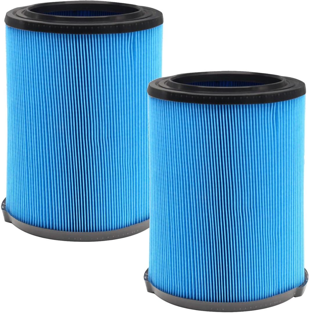 2 Pack Replacement VF5000 Filter for Ridgid Shop Vac Filter 5-20 Gallon, 3-Layer Wet/Dry Rigid Shop Vac Filters Compatible with WD06700 WD0671 WD0970EX0 WD0970M0 WD1270 WD1450