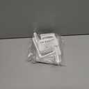 2 x TonGass 4-Pack RV Curtain Holders with Screws (White)  Camper & Motorhome Curtain Clips for Window Drapes, Heavy-Duty Plastic Retainers for RV, Boat, and Trailer Curtains