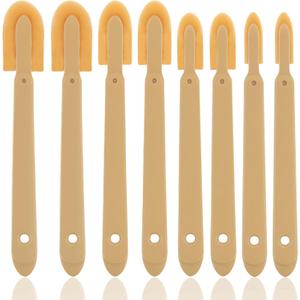8 Pcs Silicone Caulking Caulk Finishing Tool, Spreader Spatulas Applicator Rubber Tools Caulk Smoothing Tool Grout Caulk Applicator Tool for Bathrooms, Kitchens, Toilet, Ceramic Tiles(4 Size)