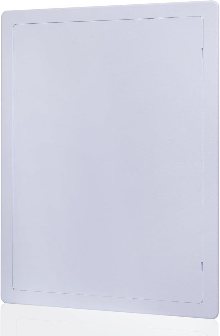 Suteck Plumbing Access Panel for Drywall Ceiling 12 x 16 Inch Reinforced Plastic Wall Access Doors Removable Hinged White