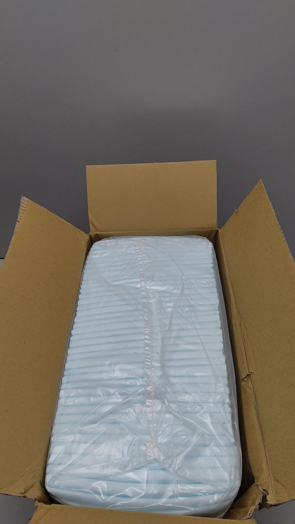 Amazon Basics Leak-Proof Dog and Puppy Potty Training Pee Pads with Quick-Dry 5-Layer Super Absorbent Design, Regular Size 22 x 22 inch, Blue & White, 100 Count