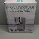 CASABREWS CM5418 Espresso Machine 20 Bar, Compact Espresso Maker with Steam Milk Frother, Stainless Steel Coffee Machine with 34oz Removable Water Tank for Cappuccino, Small Latte Machine, Silver