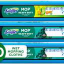 Swiffer Heavy Duty Mop Wet Multi-Surface Cloth Refills for Floor Mopping and Cleaning, Gain and Unstopables Scents, 30 count