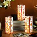 6 Pcs Light Up Graduation Centerpieces- Class of 2026 Graduation Decorations Lantern Boxes for College High School Congrats Graduation Party Supplies(Gold)