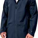 Little Donkey Andy Men's Waterproof Rain Jacket Outdoor Lightweight Mountain Windbreaker Long Coat for Hiking Golf Travel, (Blue, XL)