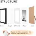 10 Pack Black Picture Frames Set, Gallery Wall Frame Set with Mat, Collage Photo Frames for Wall Mounting or Tabletop Display, Multi Sizes 8x10 5x7 4x6 for Living Room Bedroom Office