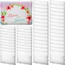Frienda 50 Pcs Sublimation Blank Canvas Makeup Bags Bulk DIY Heat Transfer Canvas Pen Case Pencil Cosmetic Makeup Bags Clear Sublimation Blank Pouch with Zipper (9 x 6.89 Inch, White)