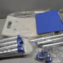 HOMLAND Shower Chair for Inside Shower with Removable Back, 400 lbs Heavy Duty Bath Seat for Bathtub, Safety Bath Stool for Seniors and Disabled (White)