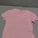 Oakgarden Girls' Shirts Oversized Short Sleeve Summer T-Shirts V Neck Drop Shoulder Top Kids Casual Basic Cute Tee 5-6Y