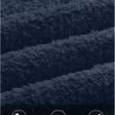 MEROKEETY Women's Fuzzy 2 Piece Outfit Winter Long Sleeve Off Shoulder Pullover Top Midi Skirt Matching Lounge Sets (S)