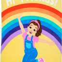 Franco Ms. Rachel Educational Adventures Bedding Super Soft Cozy Throw, 46 in x 60 in, (Officially Licensed Product) Kids (Ms. Rachel - Cheers to Friends)