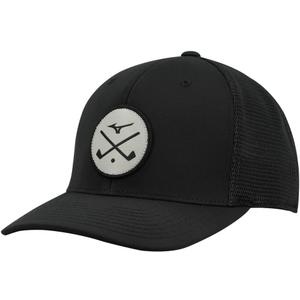 Mizuno Unisex Crossed Clubs Meshback Golf Hat, One Size