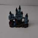 Aquarium Castle Decor, Resin Castle for Fish Tank with Randomly Color Plants Decorations Accessories for Freshwater and Saltwater Fish Tanks (blue)