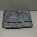 Sun Zero Brooks Burlap Weave Thermal Extreme Total Blackout Grommet Curtain Panel, 52" x 63", Navy/Denim Blue